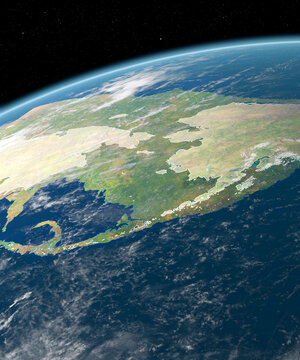 Bering Land Bridge, illustration