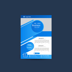 corporate flyer template design . 