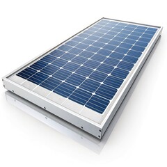 solar panels on white background