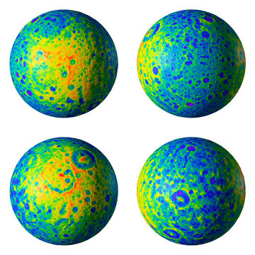 Artwork Showing Topology of Rhea