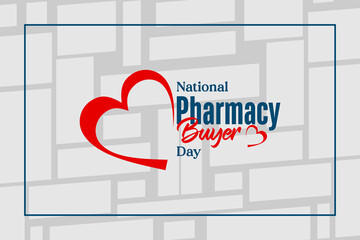 National Pharmacy Buyer Day holiday Concept Vector