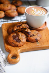coffee and chocochips cookies 