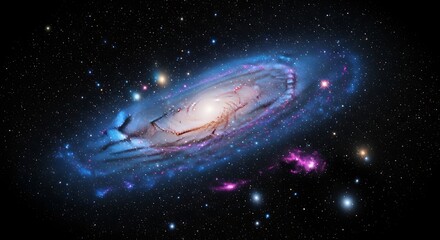 Cosmic Spiral - A Stunning Galaxy in Deep Space.