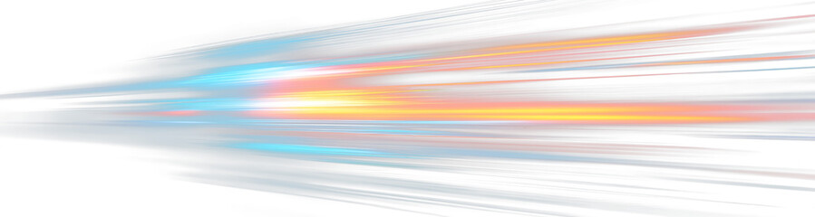 Racing cars dynamic flash effects city road with long exposure night ligh. Digital image of light...