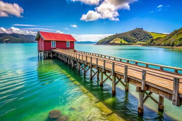 Historic Tokomaru Bay Wharf, New Zealand - 1940s Longest Wooden Wharf