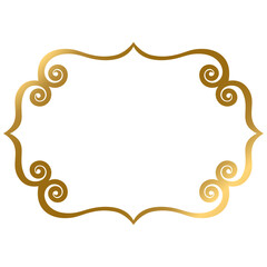 Golden figured frame with ornaments S1-07