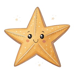 golden star on white background
