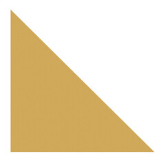 gold 45 degree (45&ordm;) triangular graphic shape