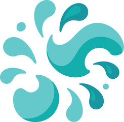 water splash vector illustration