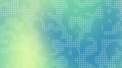 Blue and green gradient background with white grid line pattern perfect for modern graphic design templates digital artwork and global celebration themes such as Earth Day or technology events