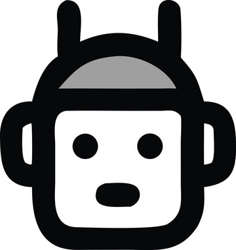 robot head and sci-fi, robot face 