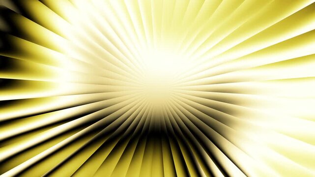 Golden yellow rays background animation Cyclic 3D animation. Abstract minimalist background featuring colorful liquid bubbles. Gradients slide inside on a