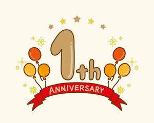 1周年アニバーサリーアイコン