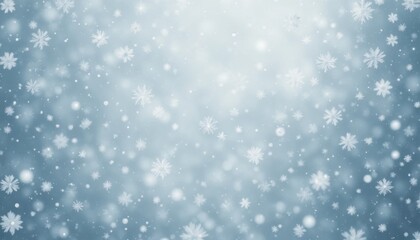 Falling snowflakes on a bright white background, simple and clean composition, minimal winter beauty.