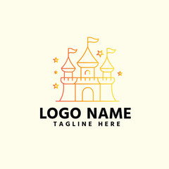 Fototapeta premium Kids minimal logo for kids product branding 