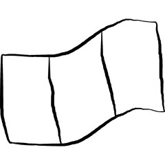 Italy Flag Outline Illustration Hand draw french Flag Doodles Europe Vector Minimal