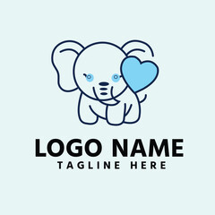 Kids minimal logo for kids product branding 