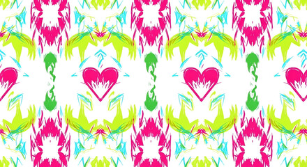 Seamless heart pattern design vector illustration for background fabric textile wallpaper 100 characters