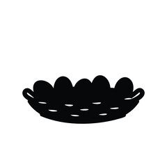 Monochrome Illustration of an Elegant Bowl with Scalloped Rim and Sleek Design