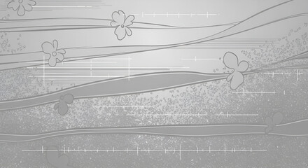 Abstract floral background pattern design with flower elements for wallpaper and decoration use case design