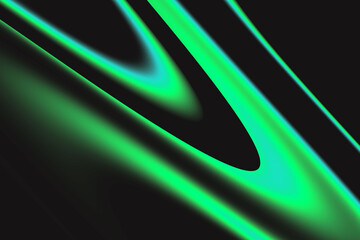 Green liquid gradient abstract background — Smooth neon green lines and waves flowing over a dark surface. Minimal and futuristic design ideal for technology, music, or modern art visuals 