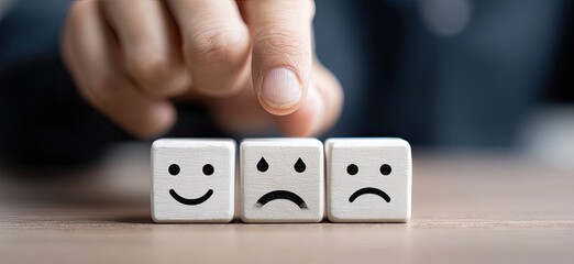 Hand selecting a negative feedback option