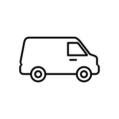 delivery van vector illustration
