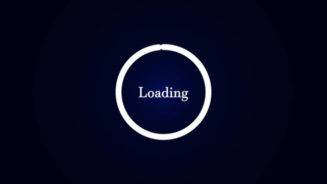 circle loading bar animation