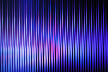 Illustration of abstract vertical lines with a gradient of blue and purple, creating a modern and visually appealing design on a dark background
