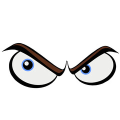 angry eye cartoon
