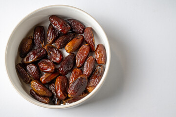 Bowl of dried dates