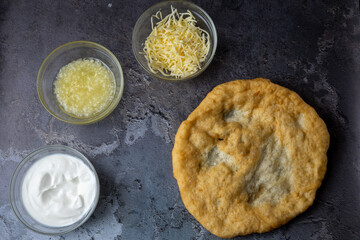Hungarian deep fried flatbread