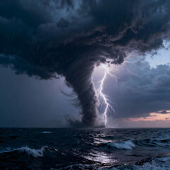 tornado on the sea