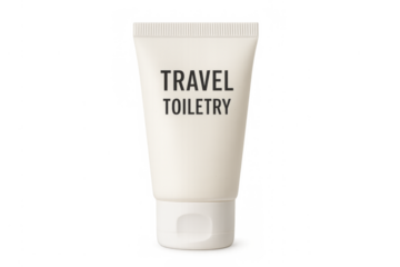 Travel toiletry tube for vacation or business trip