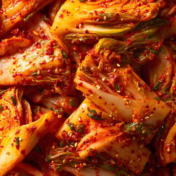 Spicy Kimchi Closeup 