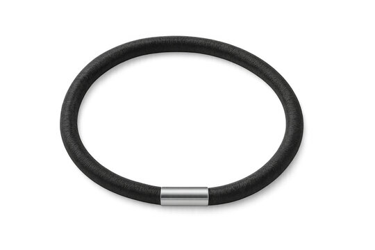 Black hair tie elastic accessory for styling hair