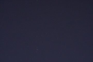 Deep Blue Galaxy Sky with Bright Stars