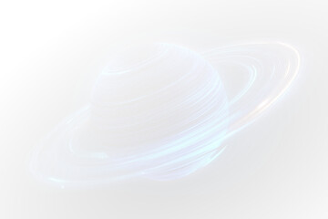 png Saturn with ringed planets over a cosmic galaxy background © Alina