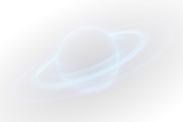 png planetary system featuring Saturn orbiting in outer space