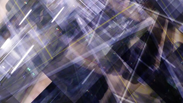 Urban Transport Infrastructure Abstract &ndash; Dynamic Motion and Geometric Cityscape Montage. Loops.
A visually striking abstract composition capturing the energy and complexity of modern urban transport 