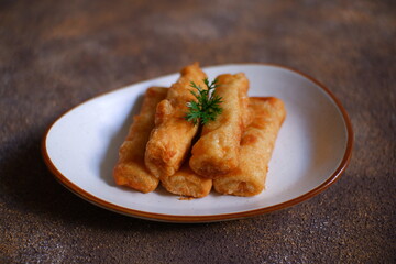 A plate of fried sosis solo 