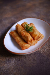 A plate of fried sosis solo 