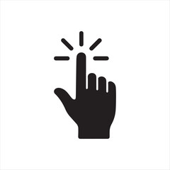 Obraz premium Index finger press button touch pointer icon
