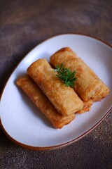 A plate of fried sosis solo 