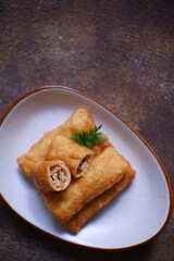 A plate of fried sosis solo