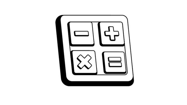 Mathematical equation concept Animation MP4 File