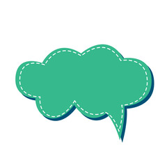 Colorful speech bubble illustration