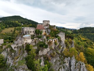 Obraz premium Burgruine Klamm, Klamm am Semmering