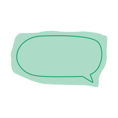 Paper cut bubble chat, speech bubble vector or dream cloud for dialogue
