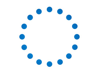 カラフルな水玉模様